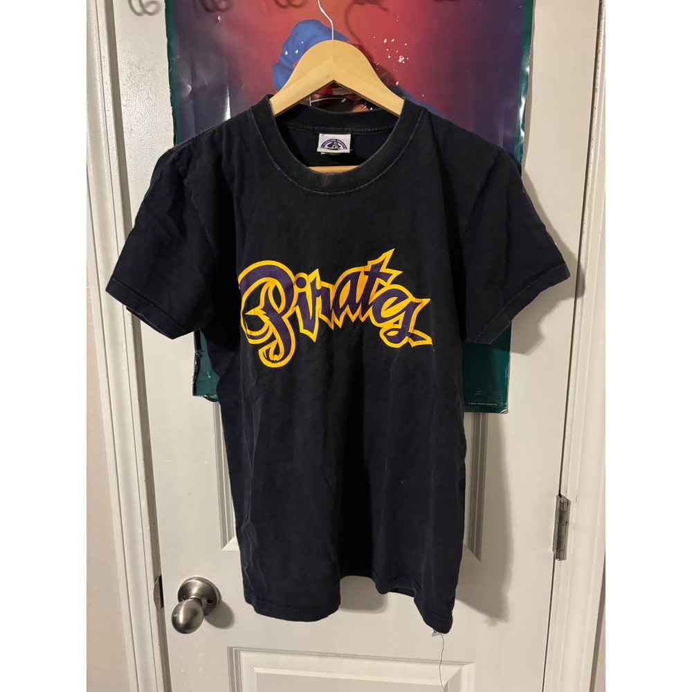 Vintage ECU Pirates Shirt East Carolina University Cotton Exchange Black Small